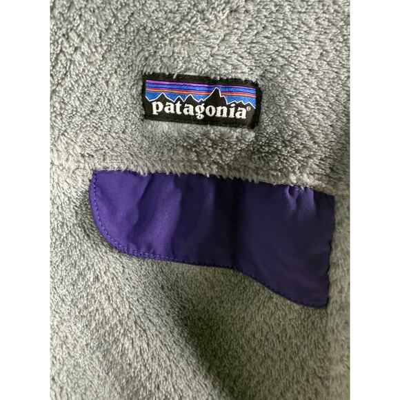Patagonia Re-Tool Half Snap Pullover Womens Sz S Fleece Gray Purple Outdoor - Picture 3 of 10